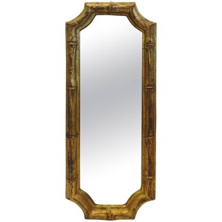 Italian Florentia Bamboo Style Mirror For Sale