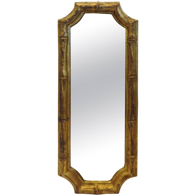 Italian Florentia Bamboo Style Mirror For Sale