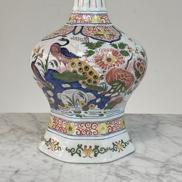 Late 19th Century Pair of Large Boch Frères Keramis Polychrome Faience Vases For Sale - Image 9 of 18