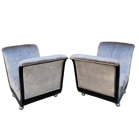 Late 20th Century Art Deco Guglielmo Ulrich Style Scuptural Benches Newly Reupholstered - Pair For Sale In Chicago - Image 6 of 8