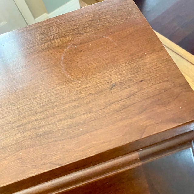 Wood Maddox Colonial Reproductions Cherrywood Queen Anne Style Slant-Front Secretary Desk For Sale - Image 7 of 17