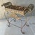 Late 20th-Century Curule-Style Iron & Steel French Regency Garden-Inspired Bench For Sale - Image 13 of 18
