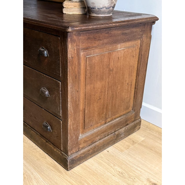 Late 19th Century French Oak Shop Counter For Sale - Image 4 of 7