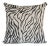 Baby Zebra Black 20" Cowhide Pillow For Sale