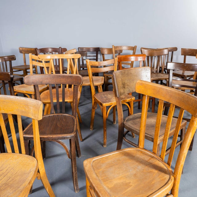 Vintage Bentwood Pub Dining Chairs, 1950s, Set of 4 For Sale - Image 11 of 14