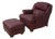 Hancock & Moore Leather Chair & Ottoman For Sale