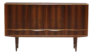 Highboard with Bar Section in Rosewood by E. W. Bach for Sejling Skabe, Denmark, 1960s