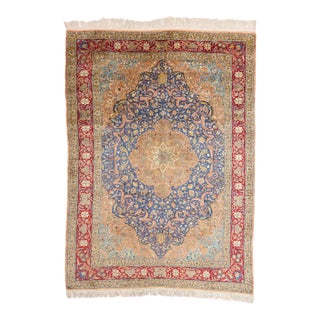 Vintage Turkish Silk Hereke Rug, 07'00 X 09'08 For Sale