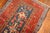 A high quality early 20th century northwest Persian Heriz Serapi wide and long runner. A blue field with 7 unique...
