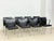 Conference Chairs in Black Leather, Set of 8 For Sale - Image 4 of 18