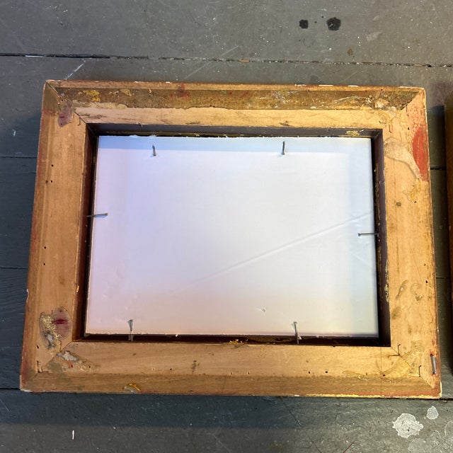 1950s Two 1950’s Original Abstract Expressionist Watercolor Paintings - Set of Two For Sale - Image 5 of 5