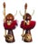 Teak Viking Figurines by Sallingboe for Skansen, Denmark, 1960s, Set of 2 For Sale