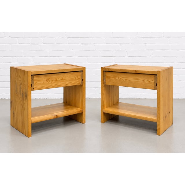Pair Swedish Mid Century Modern Pine Nightstands, C. 1970’s For Sale - Image 13 of 13