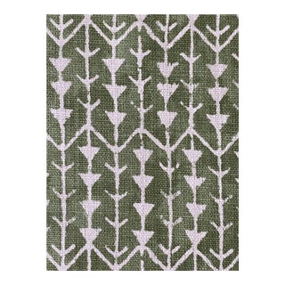 Carolina Irving Textiles Amazon in Leaf Linen Fabric 1 Yard For Sale