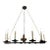 18c Style Spanish Colonial Wrought Iron 12 Lite Chandelier by Randy Esada Designs For Sale