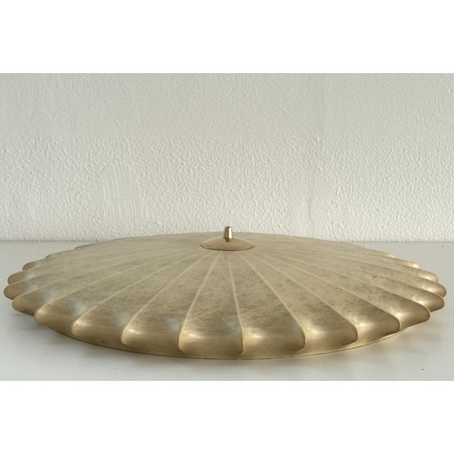 Large Mid-Century Modern Goldkant Cocoon Flush Mount from Goldkant Leuchten, 1960 For Sale - Image 4 of 18