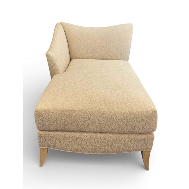 Brunschwig & Fils Swaim Left Arm Chaise With Brunschwig & Fils Animal Print Fabric For Sale - Image 4 of 10