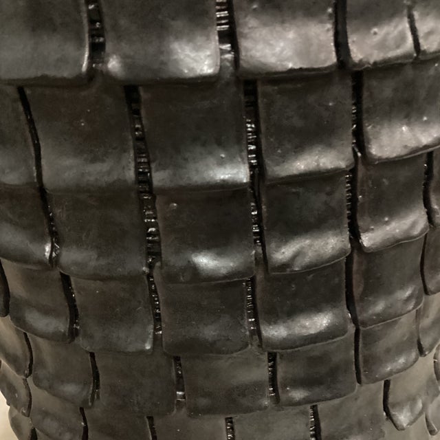 A Handcrafted Textured Urn From Thailand For Sale - Image 12 of 12