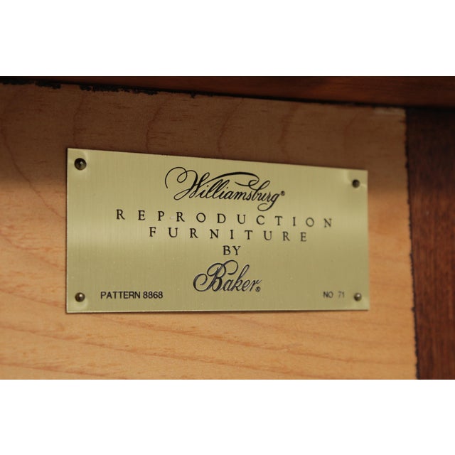 Baker Colonial Williamsburg Mahogany Lowboy For Sale - Image 14 of 16