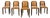 Set of 6 1930s French Art Deco Maple Dining Chairs in Tan Leather For Sale