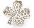 Contemporary Chanel Silver CC Crystal Clover Leaf Brooch For Sale - Image 3 of 5