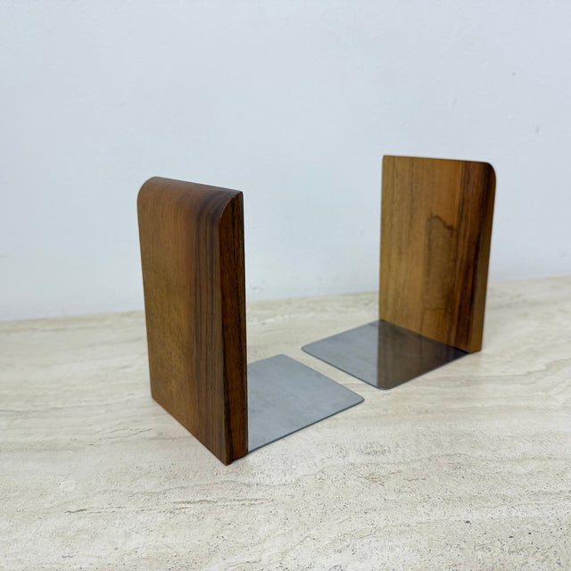 Vintage Wood Bookends, 1970s, Set of 2 For Sale - Image 11 of 12