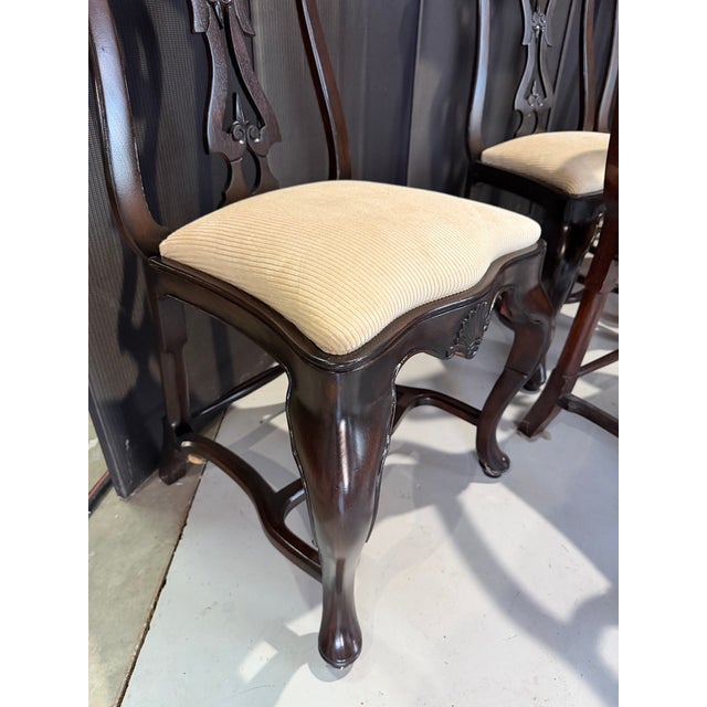 10 Portuguese Rococo Dining Chairs in Jacaranda Wood - 6 18th C. 4 20th C. For Sale - Image 11 of 15