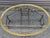 Baker Attributed Oval Faux Bamboo Brass and Glass Coffee Table, C. 1970s For Sale In San Francisco - Image 6 of 9