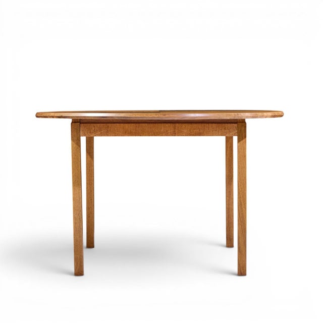 Mid 20th Century Jack Cartwright for Founders Style Mid Century Oak Expanding Dining Table With 2 Leaves For Sale - Image 5 of 13