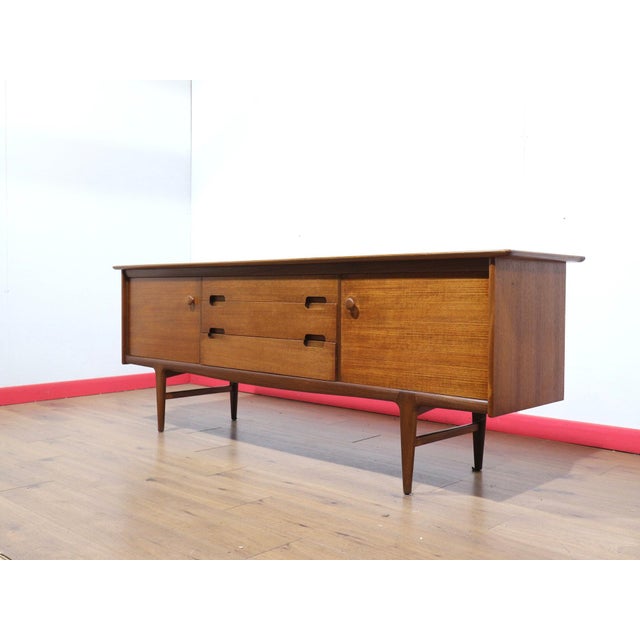 Mid Century Modern Teak Afromosia Credenza Sideboard by Younger For Sale In Greensboro - Image 6 of 15