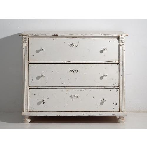 Antique Provencal White Chest of Drawers, 1920s For Sale - Image 6 of 10