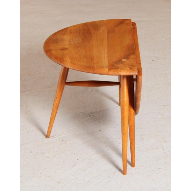 Mid-Century Elm and Beech Drop-Leaf Side Table from Ercol, 1960s For Sale - Image 8 of 12