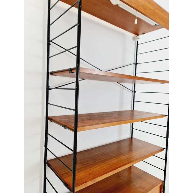 Free Standing String Shelf-System in Teak from WHB Germany, 1950s For Sale - Image 12 of 18