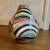 Boho Chic Vintage Multicolored Ceramic Vase For Sale - Image 3 of 4