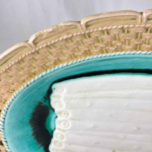 Orchies French Faïence Majolica Asparagus Serving Platter For Sale - Image 12 of 12