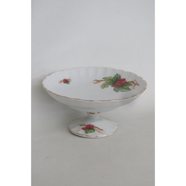 May Wine by Barrington Porcelain Pedestal Plate Compote Candy Dish Stand 5106b For Sale - Image 13 of 17