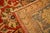 1890s Red Rust Field Geometric Antique Persian Sultanabad Knotted Gallery Rug For Sale In New York - Image 6 of 7