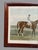 Brown Antique Mahogany Framed Horse Litho Print For Sale - Image 8 of 12