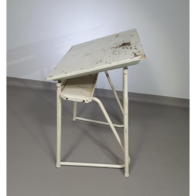 Vintage Industrial Drawing Table For Sale - Image 4 of 18