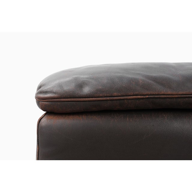 Mid-Century Modern DS‑11 Ottoman in Brown Leather from de Sede, Switzerland, 1960s For Sale - Image 7 of 11