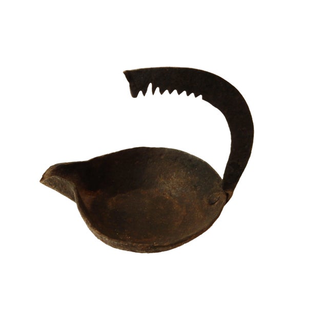 Antique Roman Bronze Oil Lamp For Sale