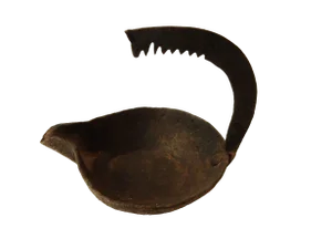 Antique Roman Bronze Oil Lamp