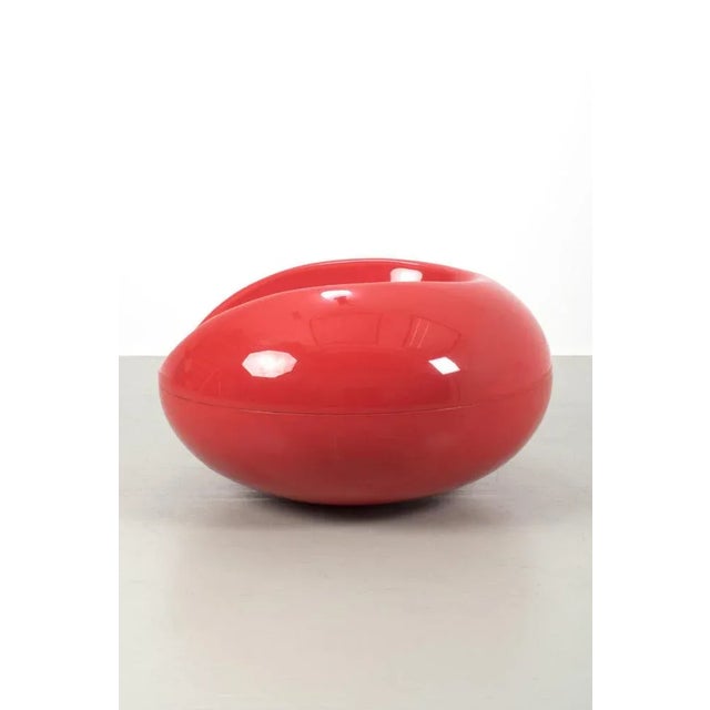 Red Pastil Lounge Chair by Eero Aarnio For Sale - Image 3 of 9