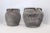 Pair of Vintage Distressed Pottery Cache Pots, Vessels / Matt Gray For Sale - Image 4 of 7