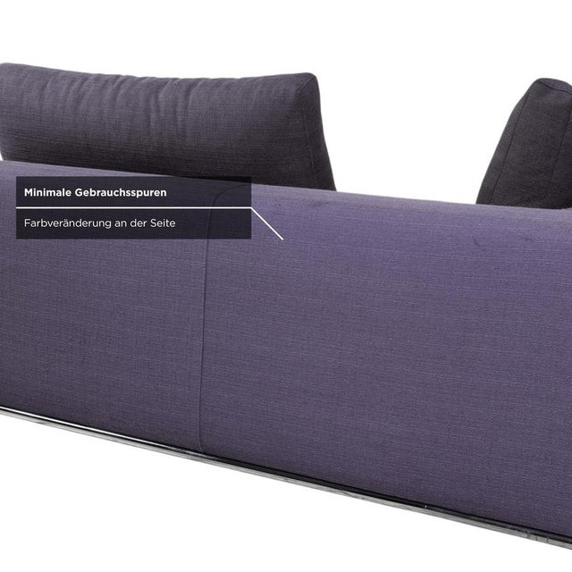 Liverpool Fabric Corner Sofa Blue Grey Sofa from La Nuova Casa For Sale - Image 6 of 13