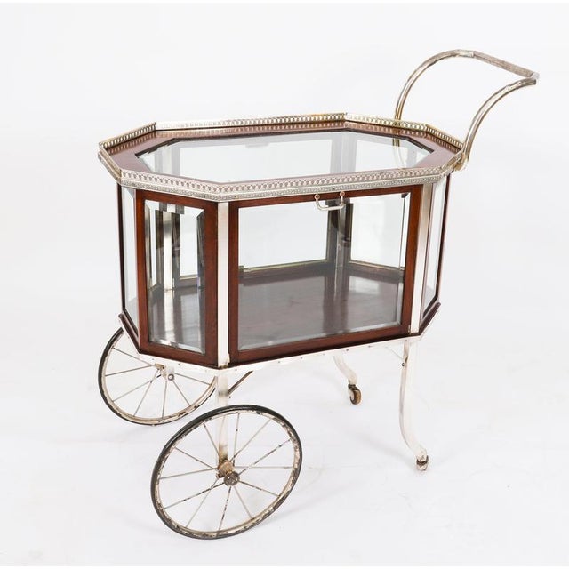 Antique Art Deco French Gilded Bar Cart, 1920s For Sale - Image 18 of 18