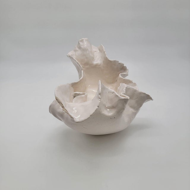 Anna Kasabian Abstract Hand Formed Art Pottery Bowl For Sale In Las Vegas - Image 6 of 10