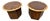 Mid-Century Modern Lane Acclaim Round Walnut Side Tables - Set of 2 - Refinished For Sale