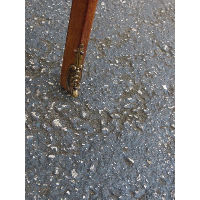 French Early 1900s Inlay Tall Nightstand End Side Table 6316 For Sale - Image 12 of 16