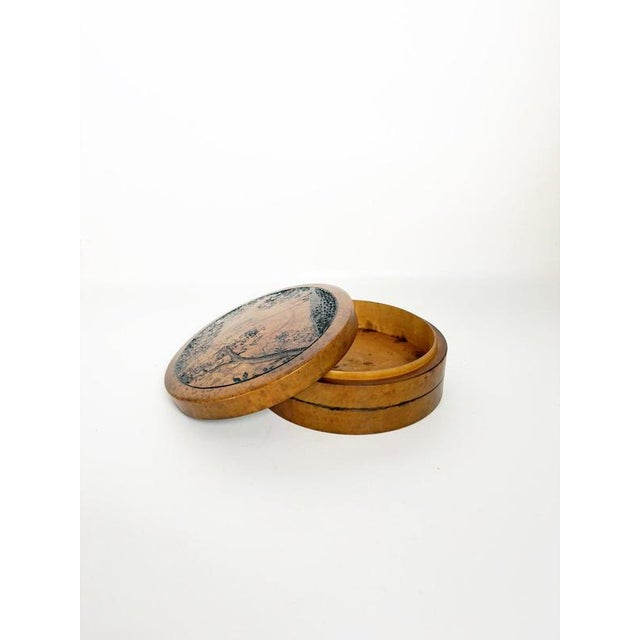 Round Wooden Box, France, 1950s For Sale - Image 3 of 18